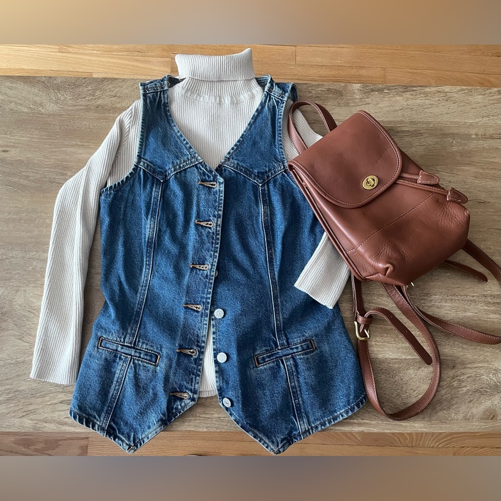 Levi's Blue Denim Vest